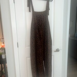 BloomChic Brown Leopard Jumpsuit